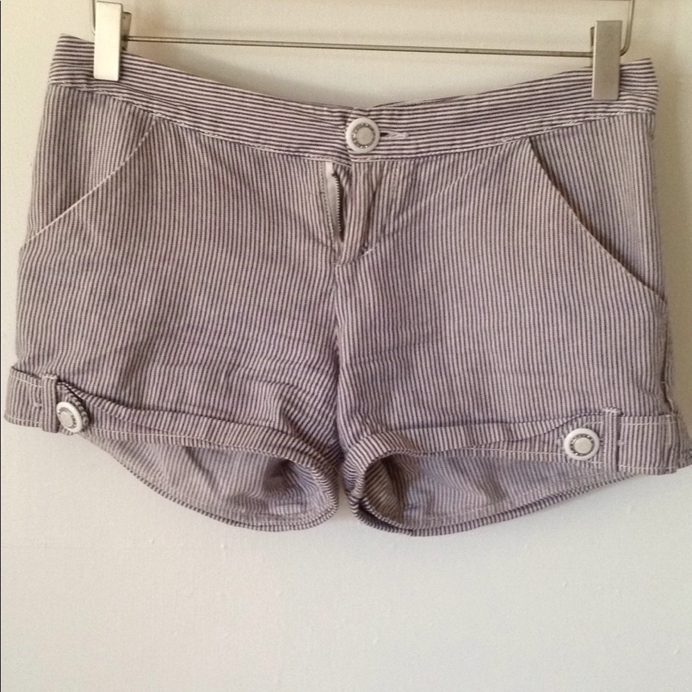 Miss Me Striped Shorts
